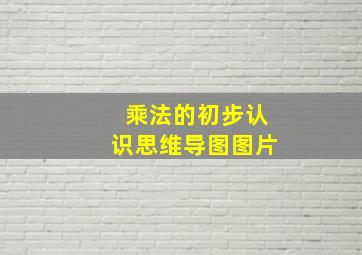 乘法的初步认识思维导图图片