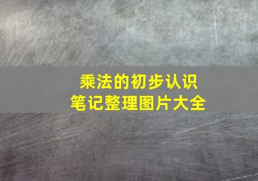 乘法的初步认识笔记整理图片大全