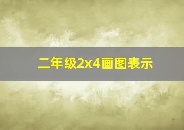 二年级2x4画图表示