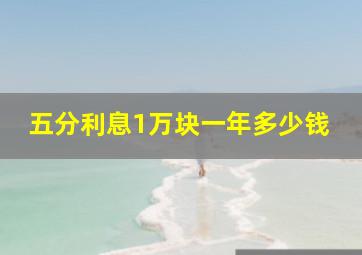 五分利息1万块一年多少钱