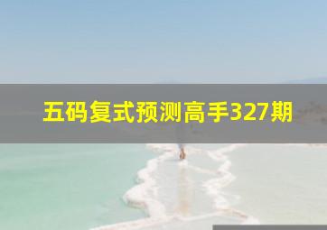 五码复式预测高手327期