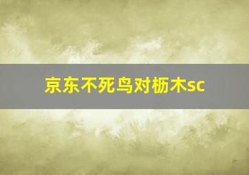 京东不死鸟对枥木sc