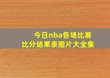 今日nba各场比赛比分结果表图片大全集