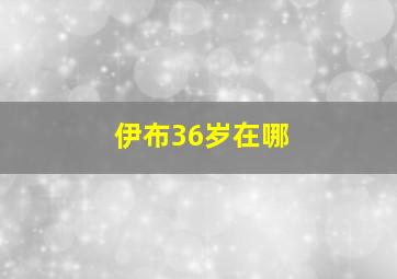 伊布36岁在哪