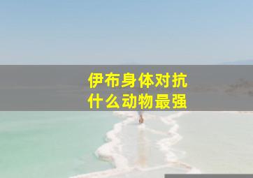 伊布身体对抗什么动物最强