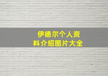 伊德尔个人资料介绍图片大全