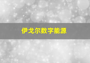 伊戈尔数字能源