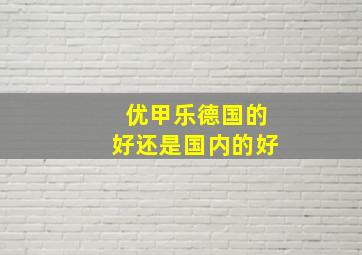 优甲乐德国的好还是国内的好