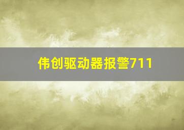 伟创驱动器报警711