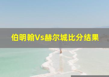 伯明翰Vs赫尔城比分结果