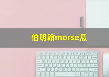 伯明翰morse瓜