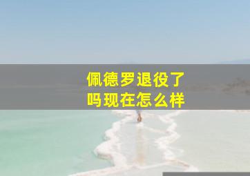 佩德罗退役了吗现在怎么样