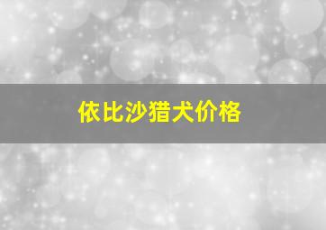 依比沙猎犬价格