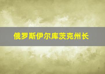 俄罗斯伊尔库茨克州长