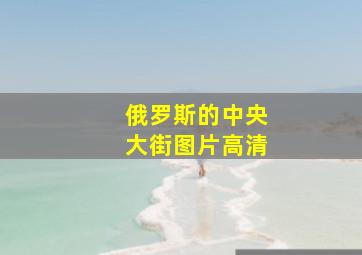 俄罗斯的中央大街图片高清