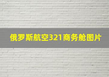 俄罗斯航空321商务舱图片