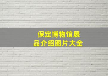 保定博物馆展品介绍图片大全