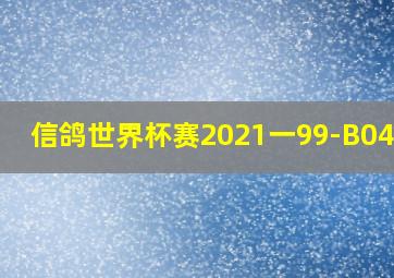 信鸽世界杯赛2021一99-B04006