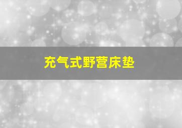 充气式野营床垫