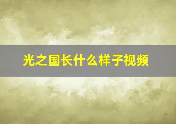 光之国长什么样子视频