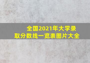 全国2021年大学录取分数线一览表图片大全