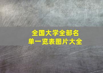 全国大学全部名单一览表图片大全