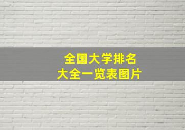 全国大学排名大全一览表图片