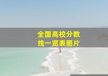 全国高校分数线一览表图片