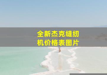 全新杰克缝纫机价格表图片