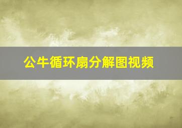 公牛循环扇分解图视频