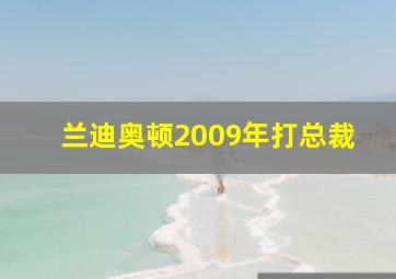 兰迪奥顿2009年打总裁