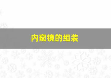 内窥镜的组装