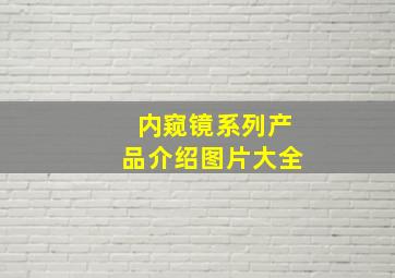 内窥镜系列产品介绍图片大全