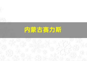 内蒙古赛力斯