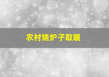 农村烧炉子取暖