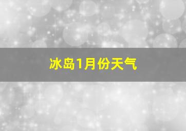 冰岛1月份天气