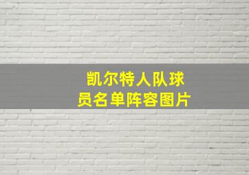 凯尔特人队球员名单阵容图片