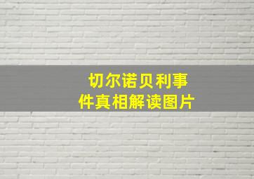 切尔诺贝利事件真相解读图片