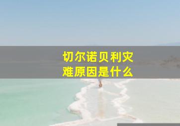 切尔诺贝利灾难原因是什么