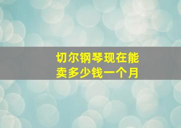 切尔钢琴现在能卖多少钱一个月