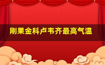 刚果金科卢韦齐最高气温