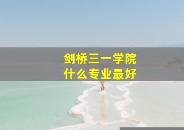 剑桥三一学院什么专业最好