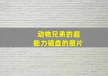 动物兄弟的超能力磁盘的图片