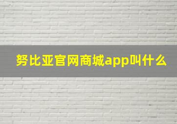 努比亚官网商城app叫什么