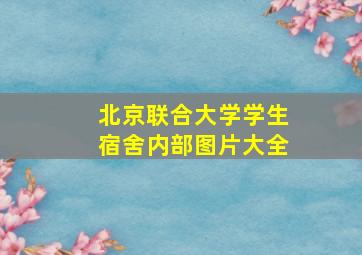 北京联合大学学生宿舍内部图片大全