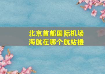 北京首都国际机场海航在哪个航站楼