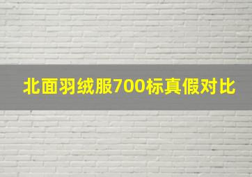 北面羽绒服700标真假对比