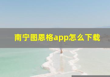 南宁图恩格app怎么下载