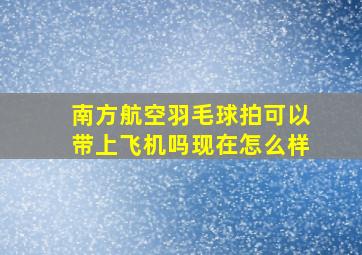 南方航空羽毛球拍可以带上飞机吗现在怎么样