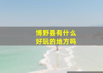 博野县有什么好玩的地方吗